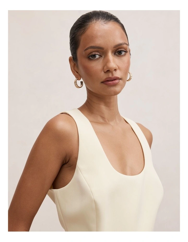 Melva Scoop Maxi Dress in Yellow image 4