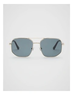Lila Aviator Sunglasses in Gold