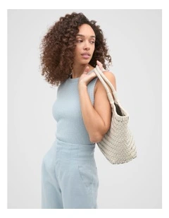Textured Rib Tank in Bluebell