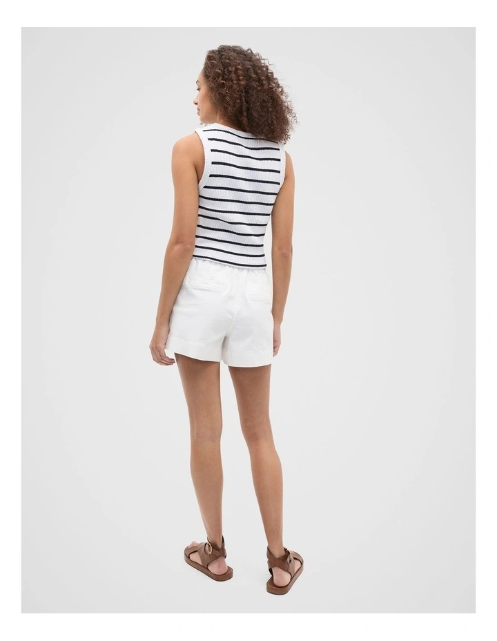 Textured Rib Tank in Twilight Blue image 2