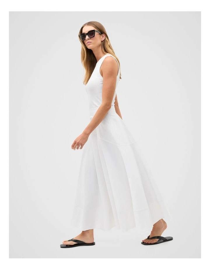 Core Australian Cotton Rib Tank in Whisper White image 4