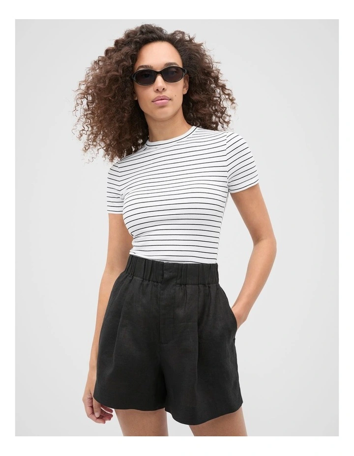 Core Australian Cotton Rib Tee in Multi image 1