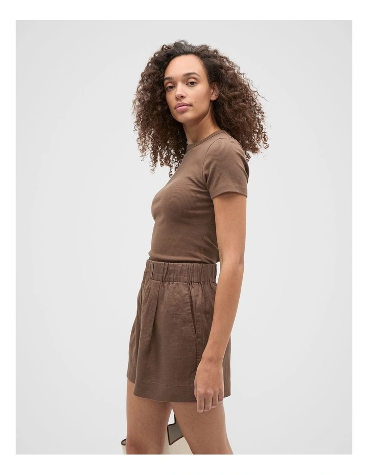 Core Australian Cotton Rib Tee in Pinecone image 1