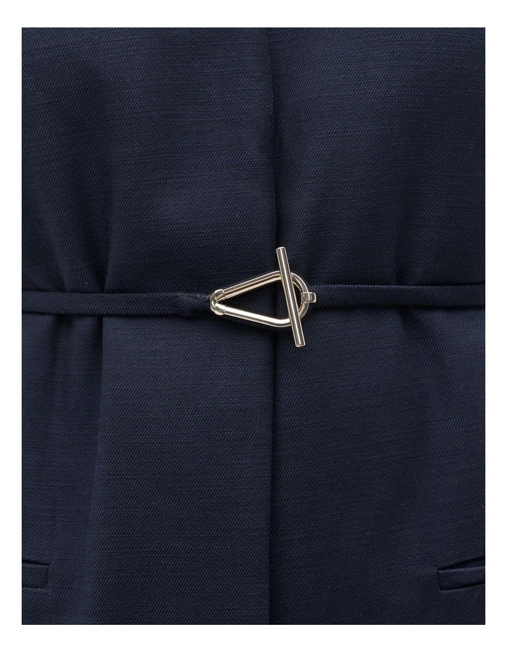 Belted Vest in Twilight Blue image 4