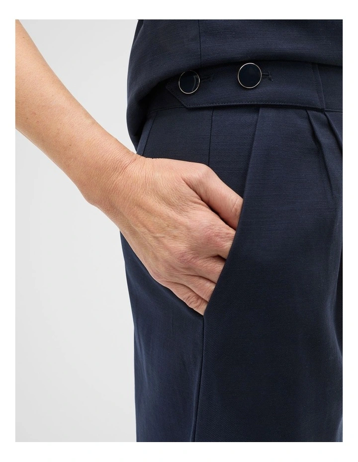 Tailored Drapey Pant in Twilight Blue image 4