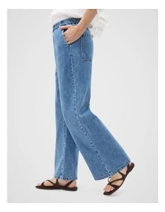 Denim Pull On Jean in Blue