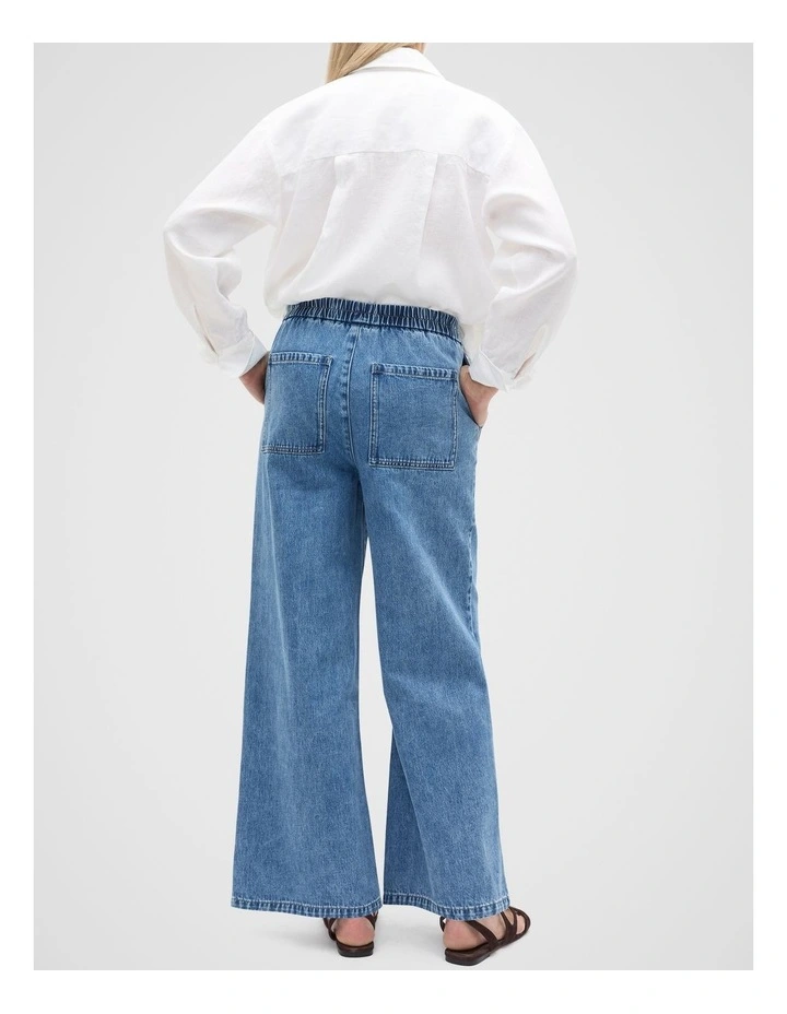 Denim Pull On Jean in Blue image 2