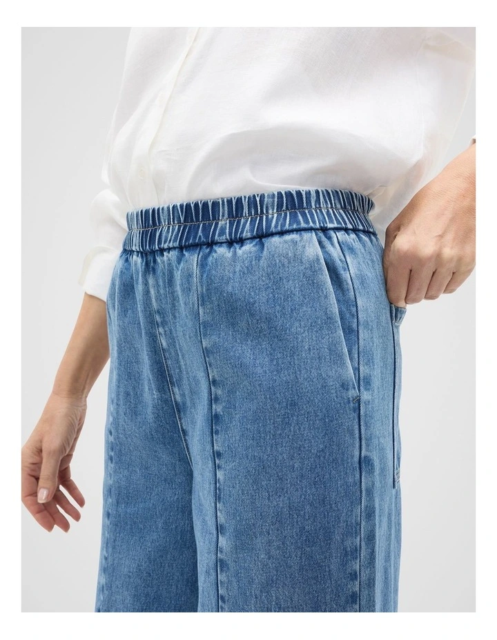 Denim Pull On Jean in Blue image 4