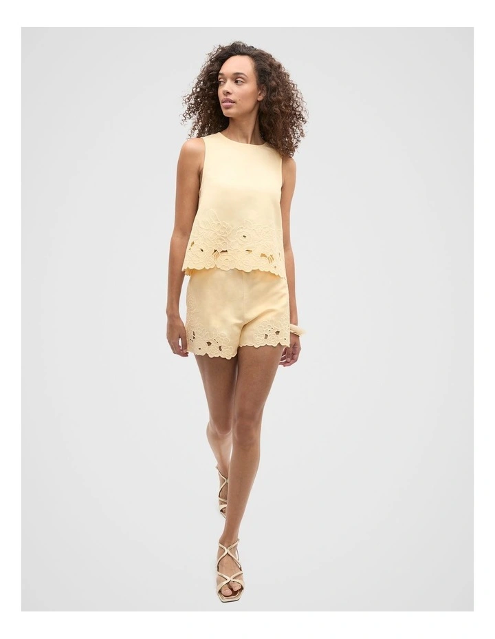 Cutwork Short in Shortbread image 3