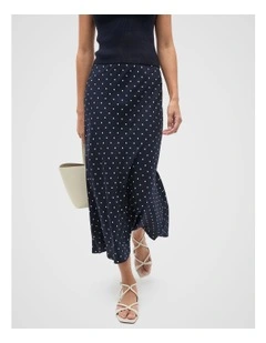 Spot Midi Skirt in Twilight Spot