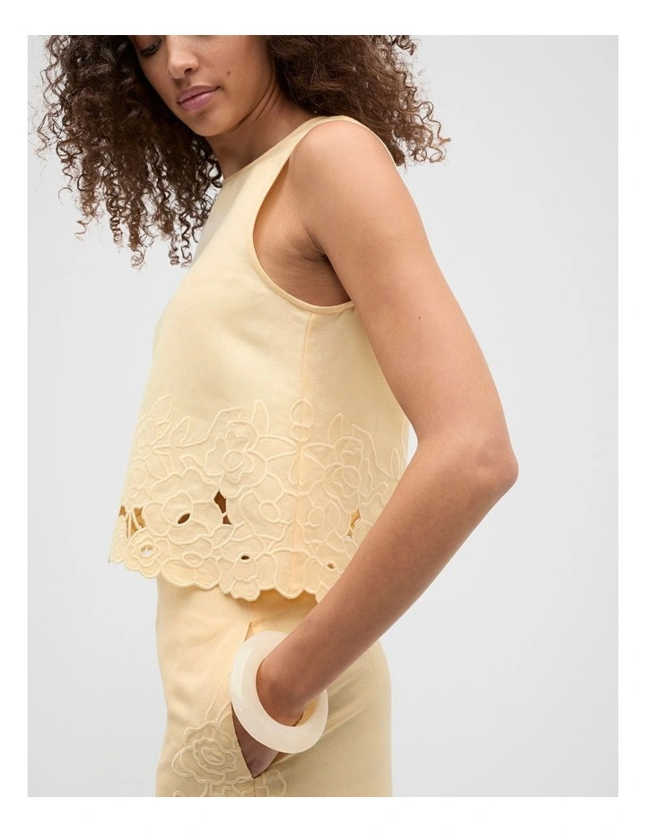 Cutwork Swing Tank in Shortbread image 4