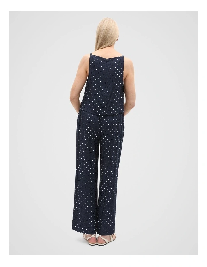 Spot Print Shell Top in Twilight Spot image 2