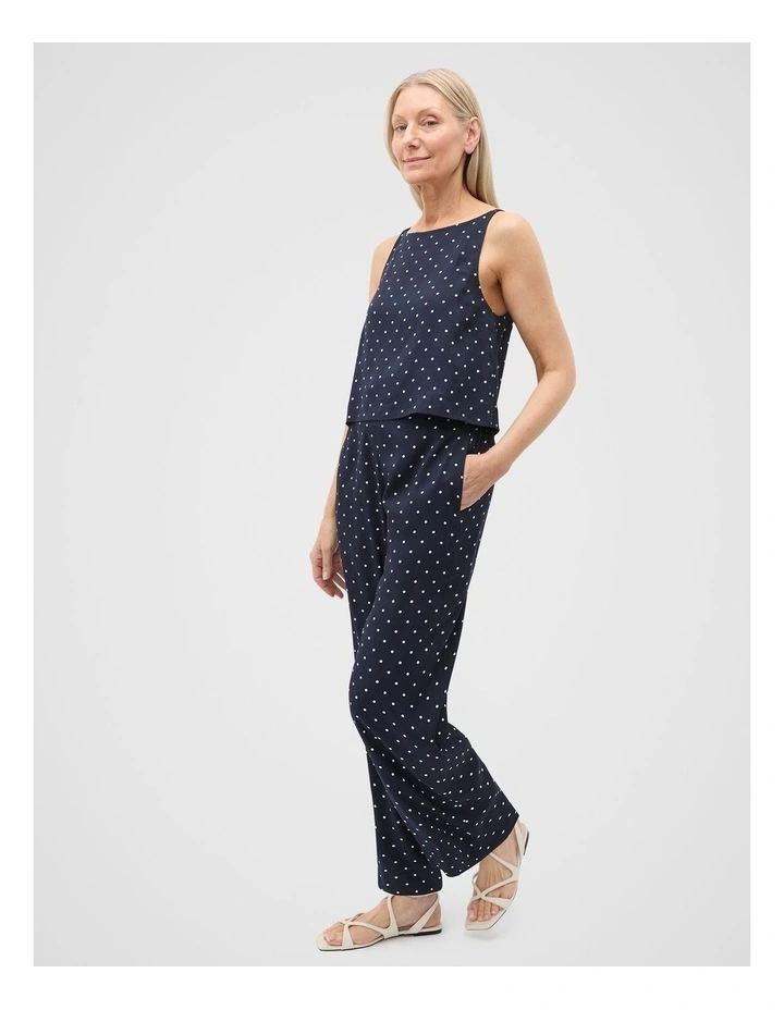 Spot Print Shell Top in Twilight Spot image 3