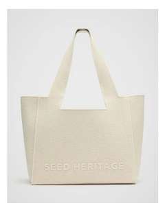 Fabric Logo Tote in Tofu