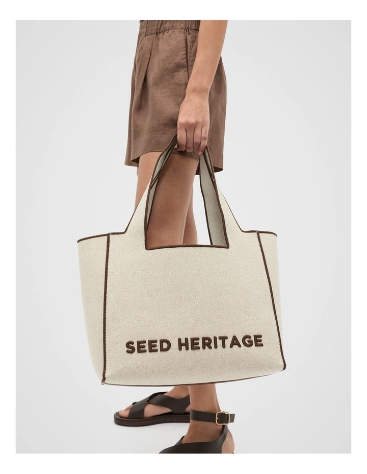 Fabric Logo Tote in Pinecone image 2