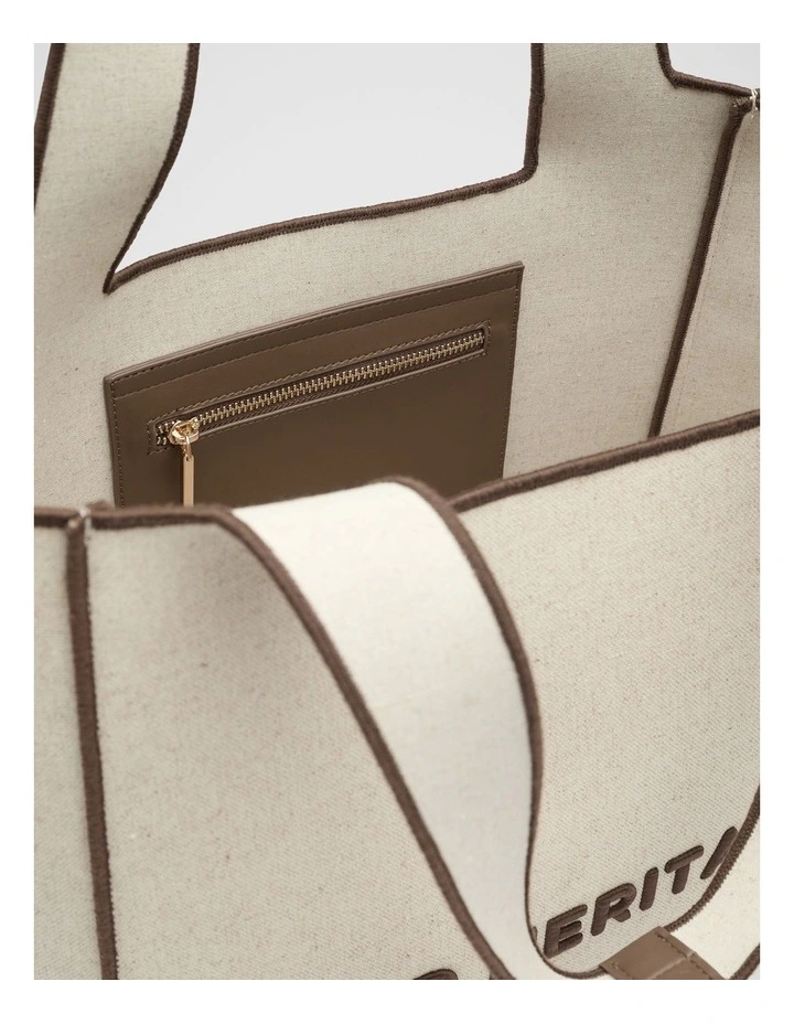 Fabric Logo Tote in Pinecone image 4