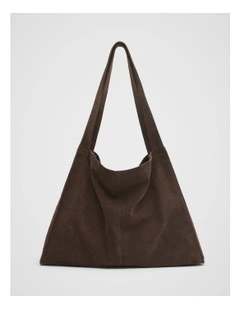 Suede Carry All Tote in Chocolate