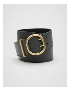 Reese Double Prong Belt in Black