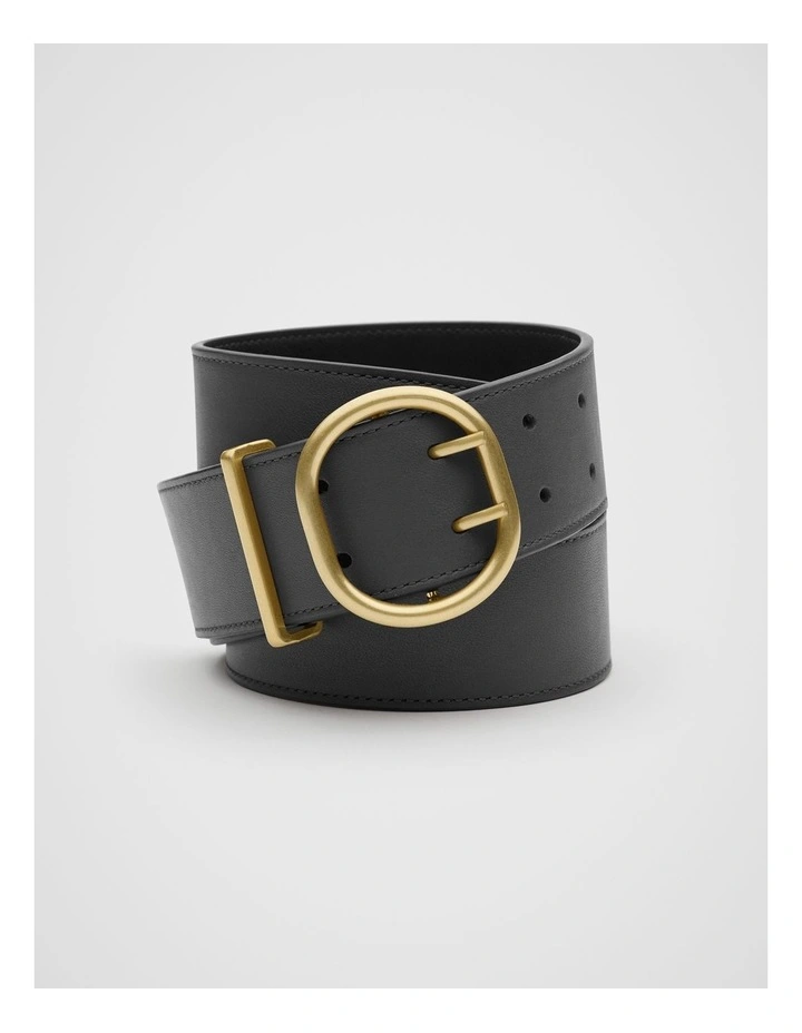Reese Double Prong Belt in Black image 1