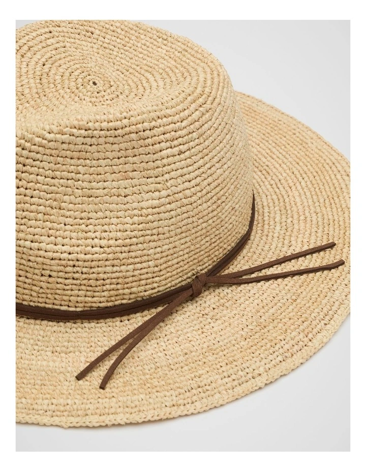 Raffia Fedora in Pinecone image 3