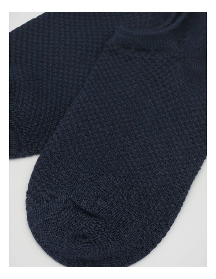 Mini Waffle Sneaker Sock in Twilight Blue image 2