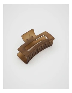 Rectangle Hair Claw in Pinecone