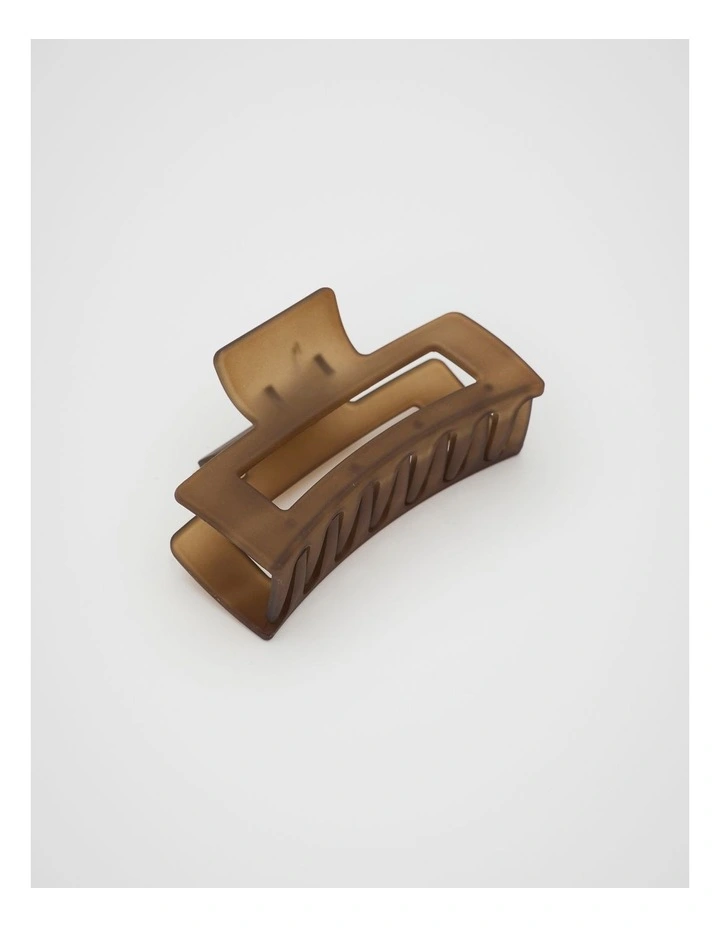 Rectangle Hair Claw in Pinecone image 1