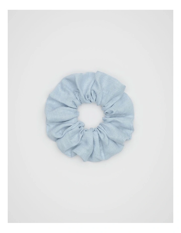 Linen Scrunchie in Bluebell image 1