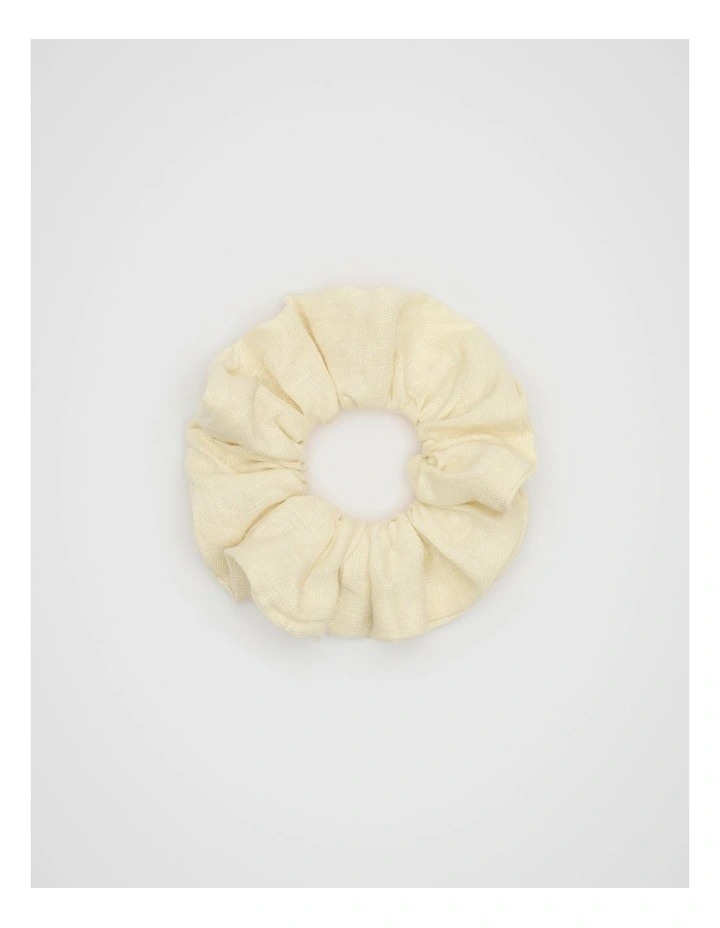 Linen Scrunchie in Shortbread image 1