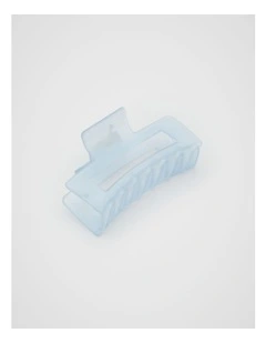 Mini Rectangle Hair Claw in Bluebell
