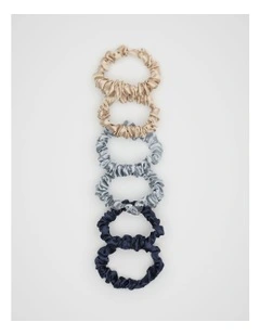Mini Scrunchie in Twilight Blue