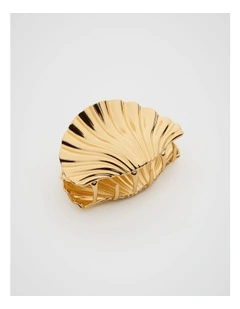 Mid Size Shell Claw in Gold