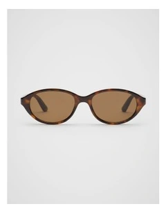 Pippa Round Sunglasses in Tort