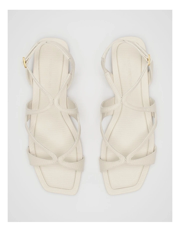 Deven Curved Strap Sandal in Tofu Embossed image 4