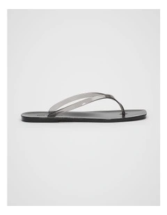 Elle Jelly Flip Flop in Black