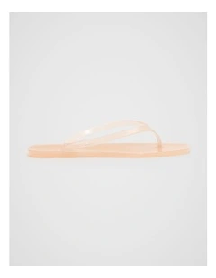 Elle Jelly Flip Flop in Nude