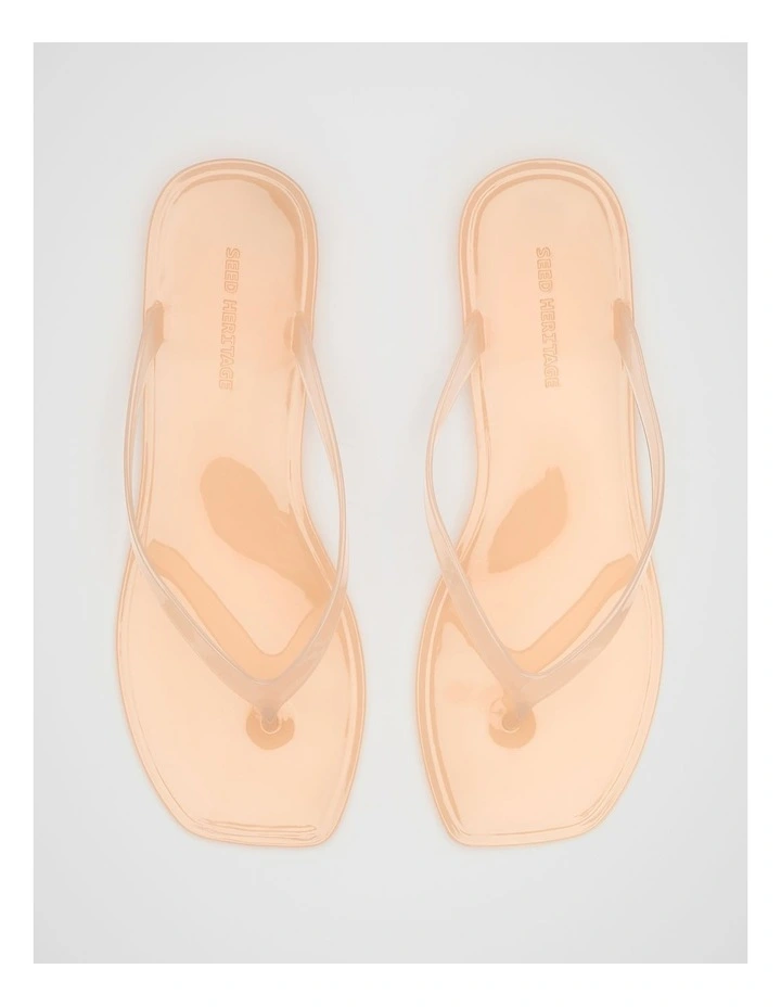 Elle Jelly Flip Flop in Nude image 4