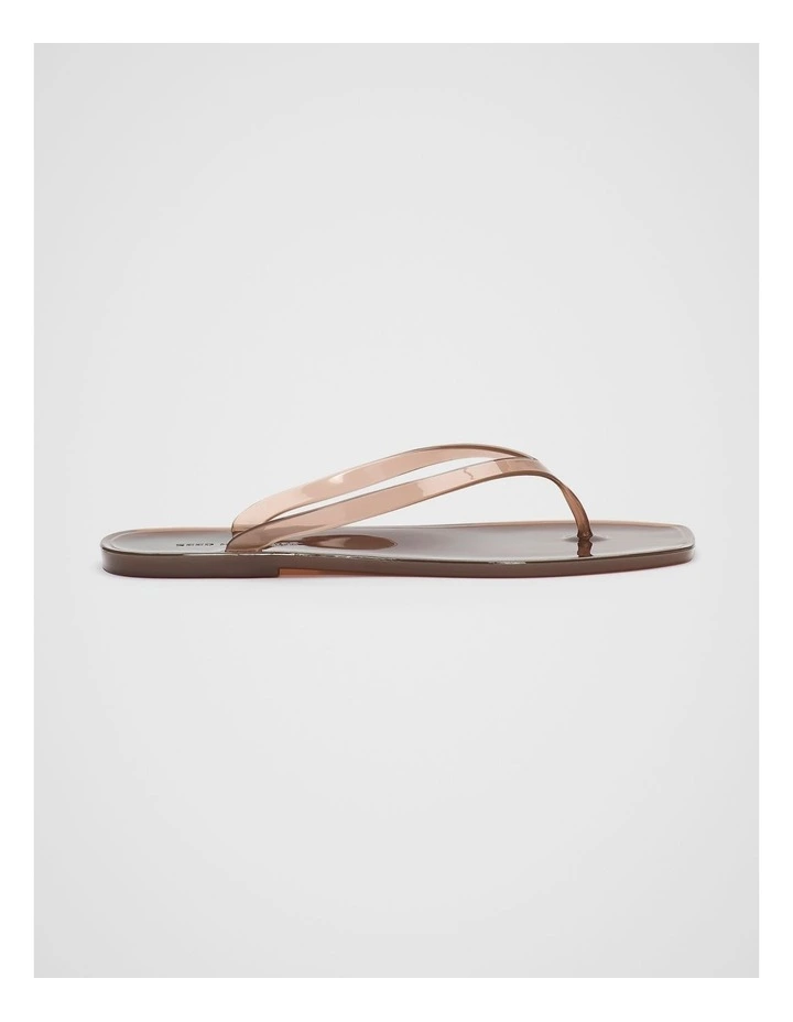 Elle Jelly Flip Flop in Pinecone image 1