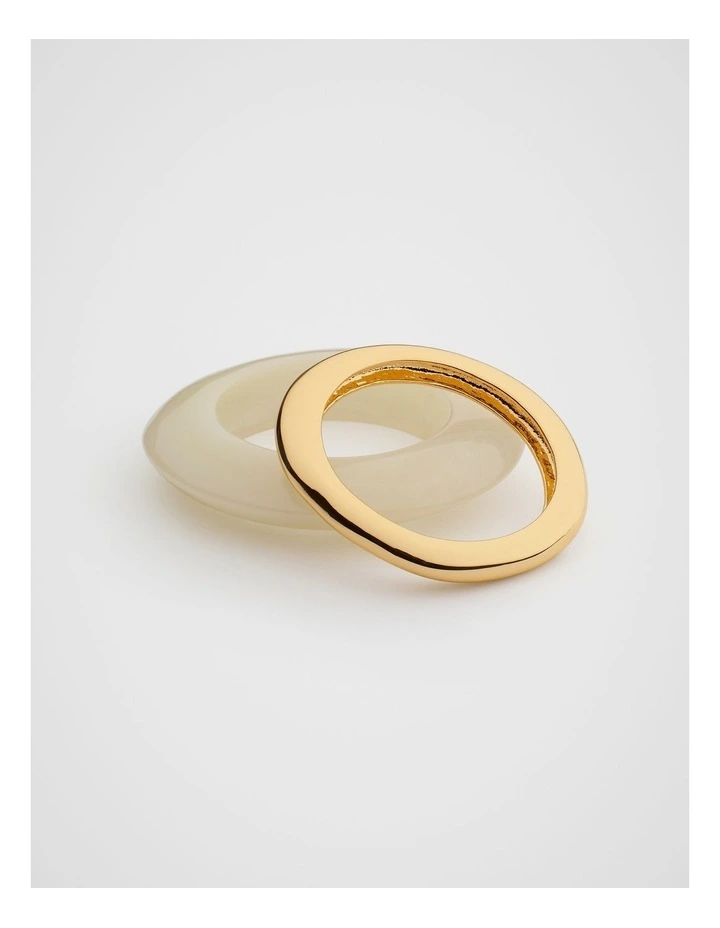 Mixed Large Bangle Set in Tofu image 1
