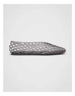 Brodie Jelly Ballet Flat in Smoke