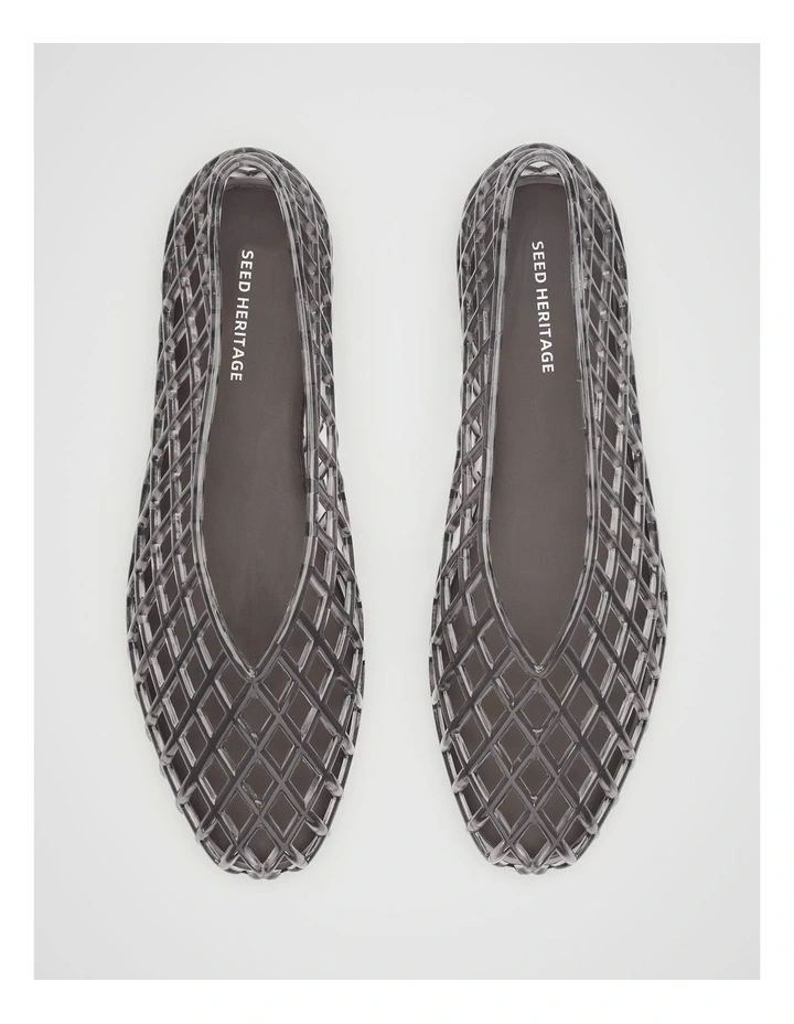 Brodie Jelly Ballet Flat in Smoke image 3