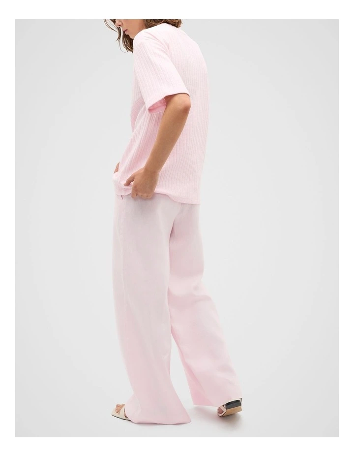 Textured Longline Boxy Tee in Primrose Twist image 6