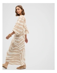 Maxi Dress in Abstract Animal