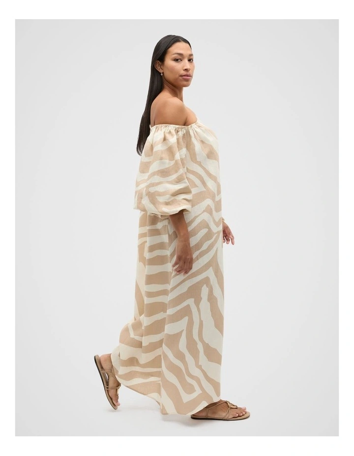 Maxi Dress in Abstract Animal image 6