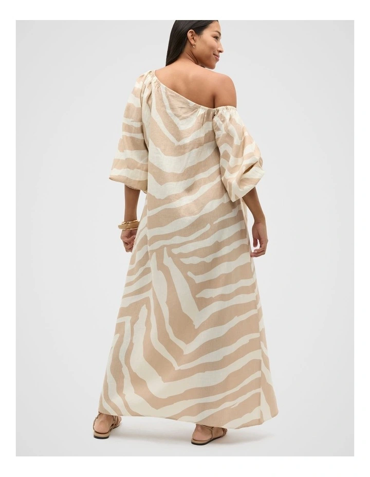 Maxi Dress in Abstract Animal image 7