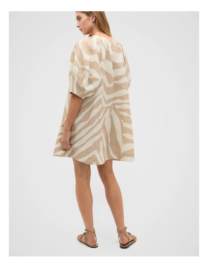 Mini Dress in Abstract Animal image 2