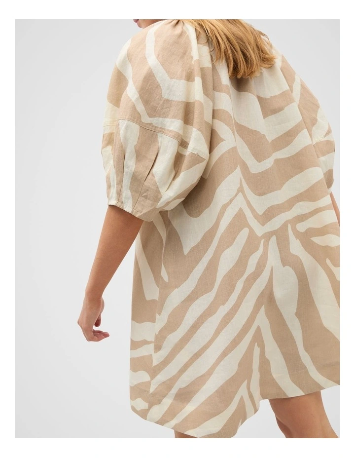 Mini Dress in Abstract Animal image 4