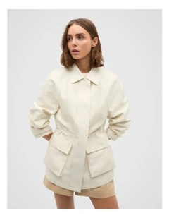 Minimalist Anorak in Buttercream
