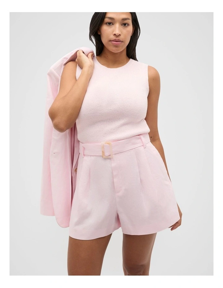 Textured Cotton Knit Top in Primrose image 5