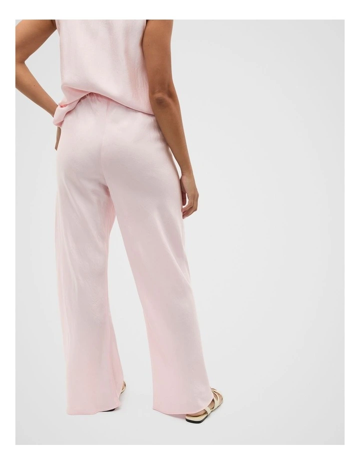 Crinkled Satin Pant in Primrose image 6